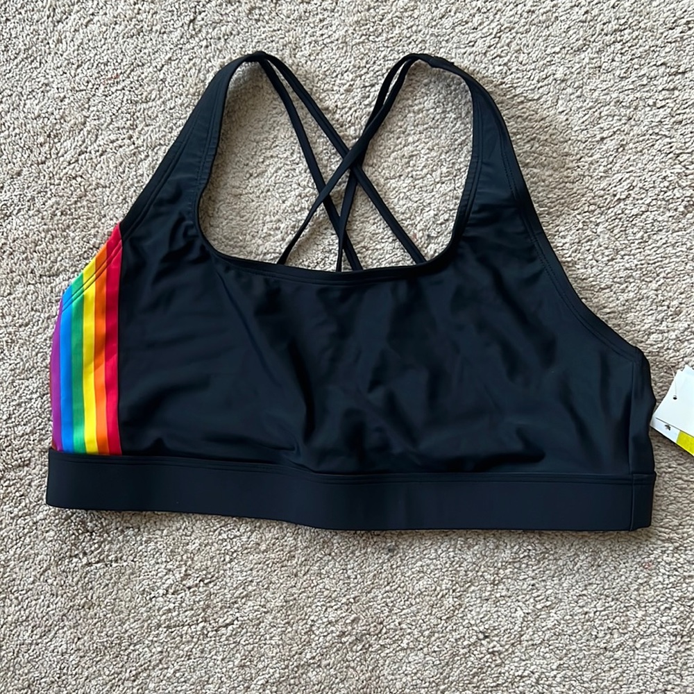 HUMANKIND x Target Size XL - Gender Inclusive Pride Bikini Swim Top Lined NEW!​